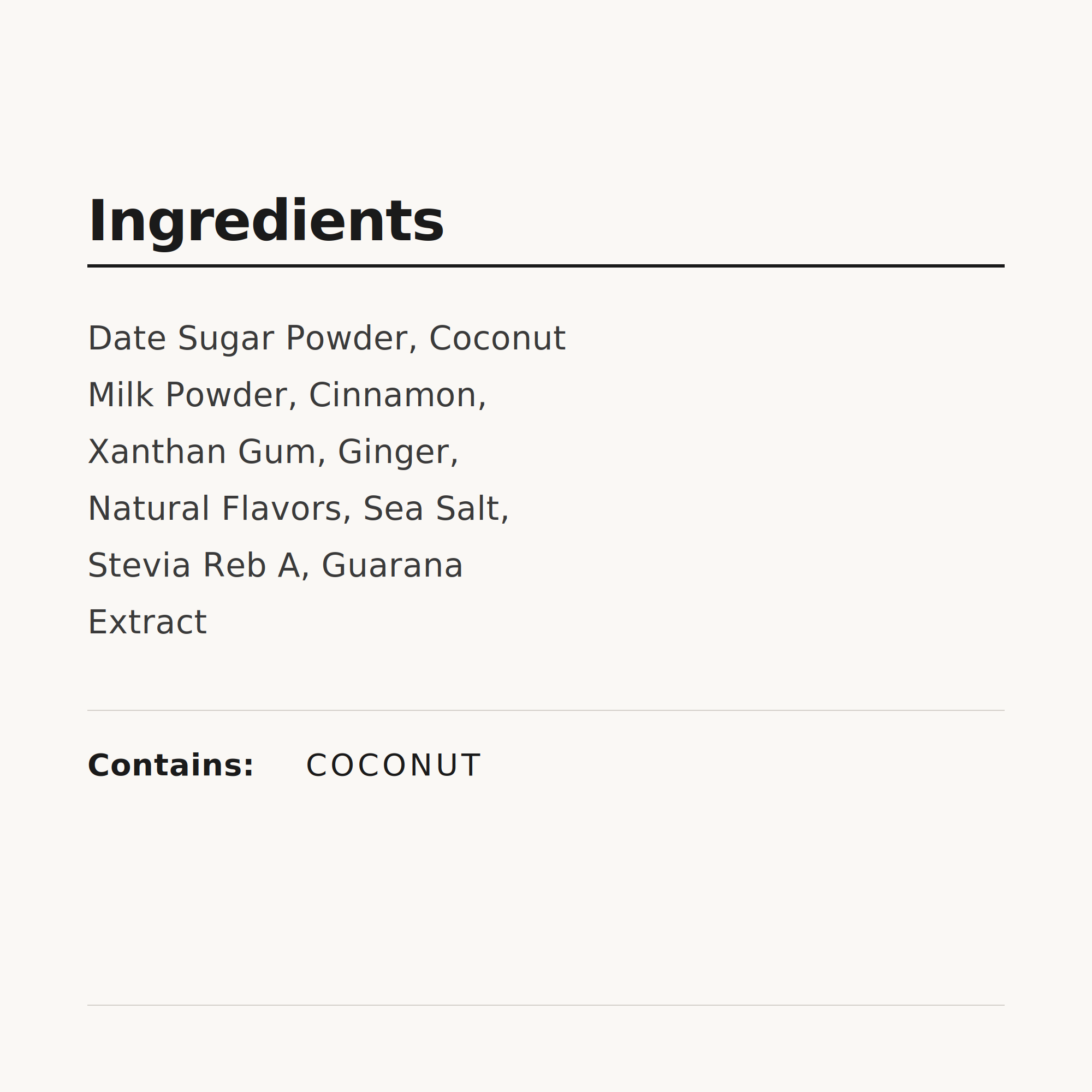 Spiced Horchata Drink Mix